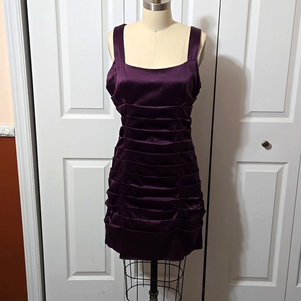Purple Sleeveless Dress, Size Large, Beautiful Dress, Excellent Like New Cond